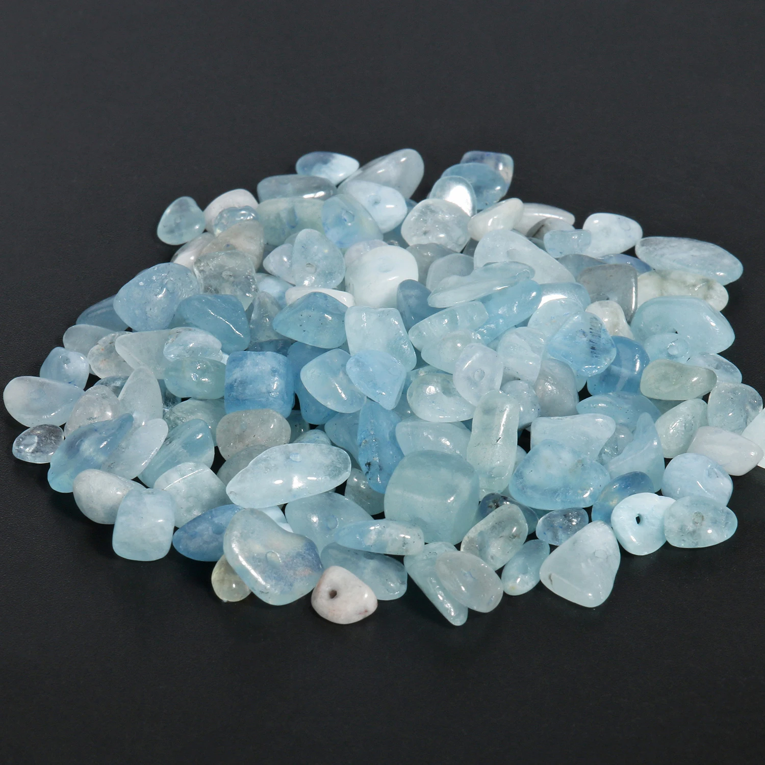 

3-5mm 5-8mm Irregular Blue Aquamarine Freeform Chip Gravel Bead Natural Stone Beads For Jewelry Making Diy Necklace 16inches