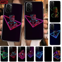 2021 new marvel avengers phone case for xiaomi redmi poco f1 f2 f3 x3 pro m3 9c 10t lite nfc black cover silicone back prett mi
