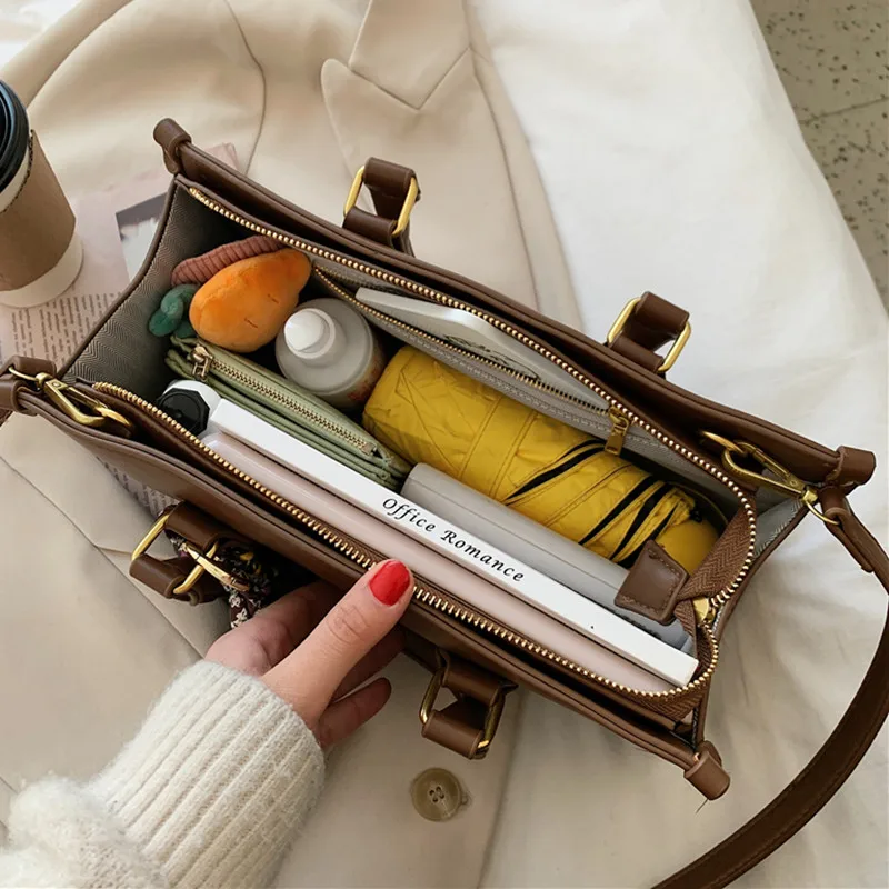 

Brand Casual Baguette Handbag Women Totes Purse Crossbody Bags For Women 2021 Women's Shoulder Bag Messenger Female Handbags Sac
