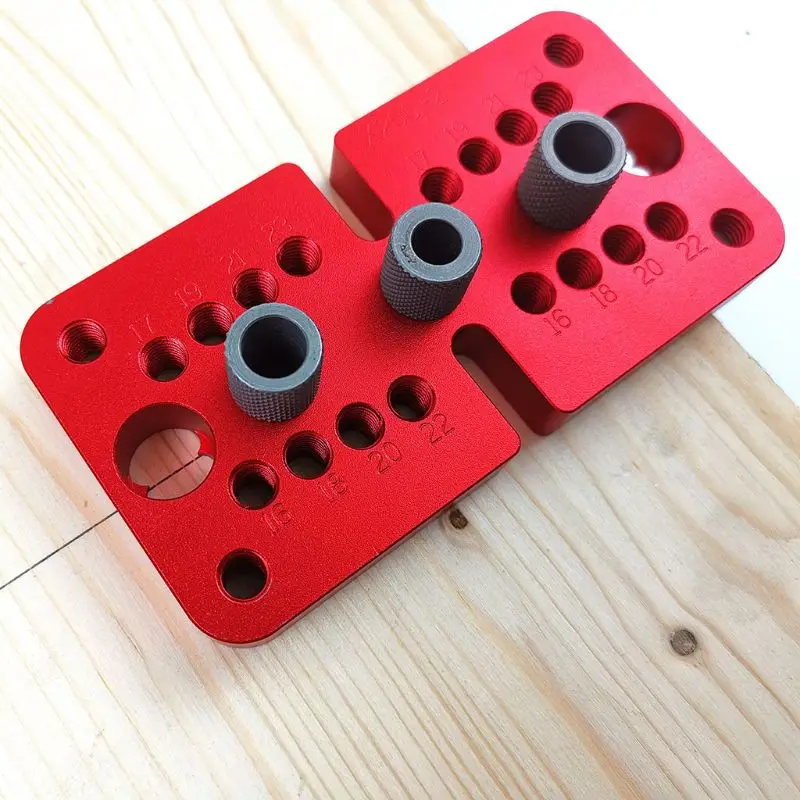 

3-in-1 Woodworking Pocket Hole Jig Self-centering Vertical Doweling Jig Drill Hole Puncher