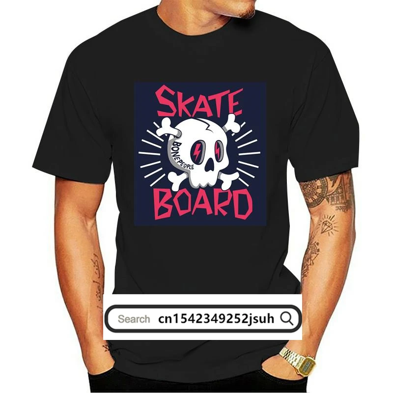 

2021 New Style 100% Cotton Skull Print Short Sleeve Men's And Women's T Shirt