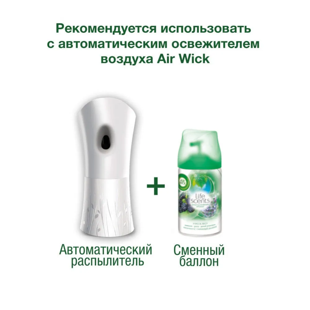 Автоматический освежитель воздуха Air wick Утро в лесу / Королевский десерт сменный