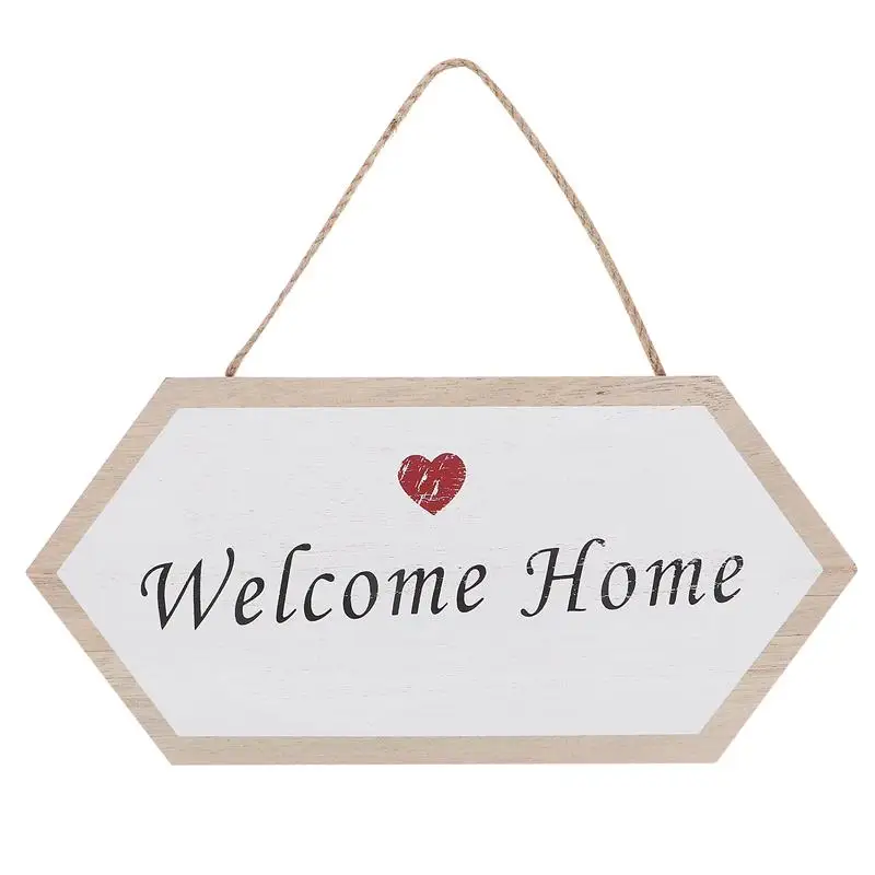 

1Pc Practical Adorable Welcome Home Door Hanging Sign Door Plaque for Shop Home Gift