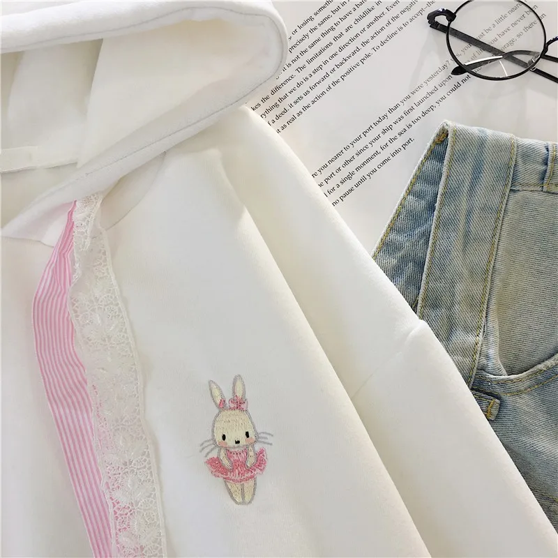 

Yzeq Plush Sweatshirt Women Autumn Winter Hoodies Female Fashion Korean Pullover Warm Student Girl Trendy Loose Warm Coat Top