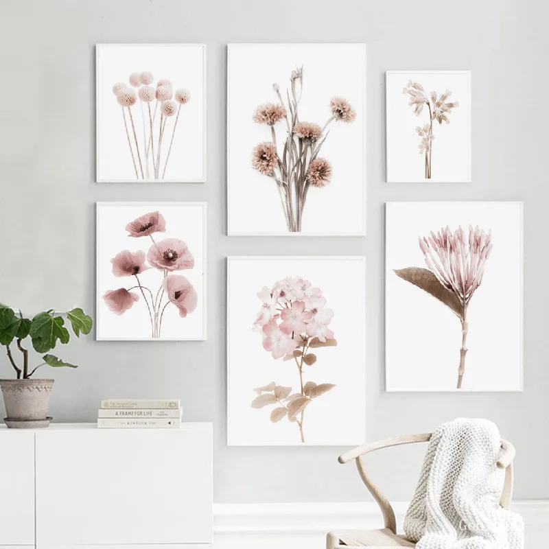 Настенная Картина на холсте с растениями и цветами картины для гостиной домашний