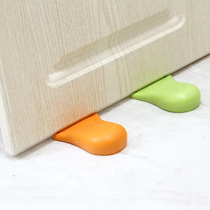 

1pc Practical Kid Baby Cute Foot Shape Finger Safety Door Stopper Home Office Stops Protector Door Catcher Block