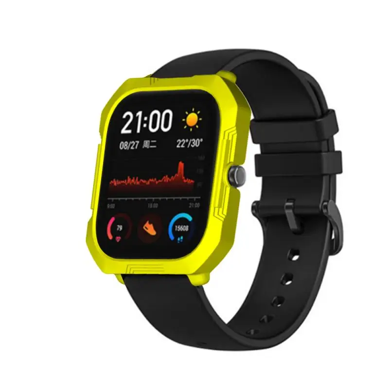 Жесткий защитный чехол из поликарбоната для смарт-часов AMazfit GTS модный однотонный