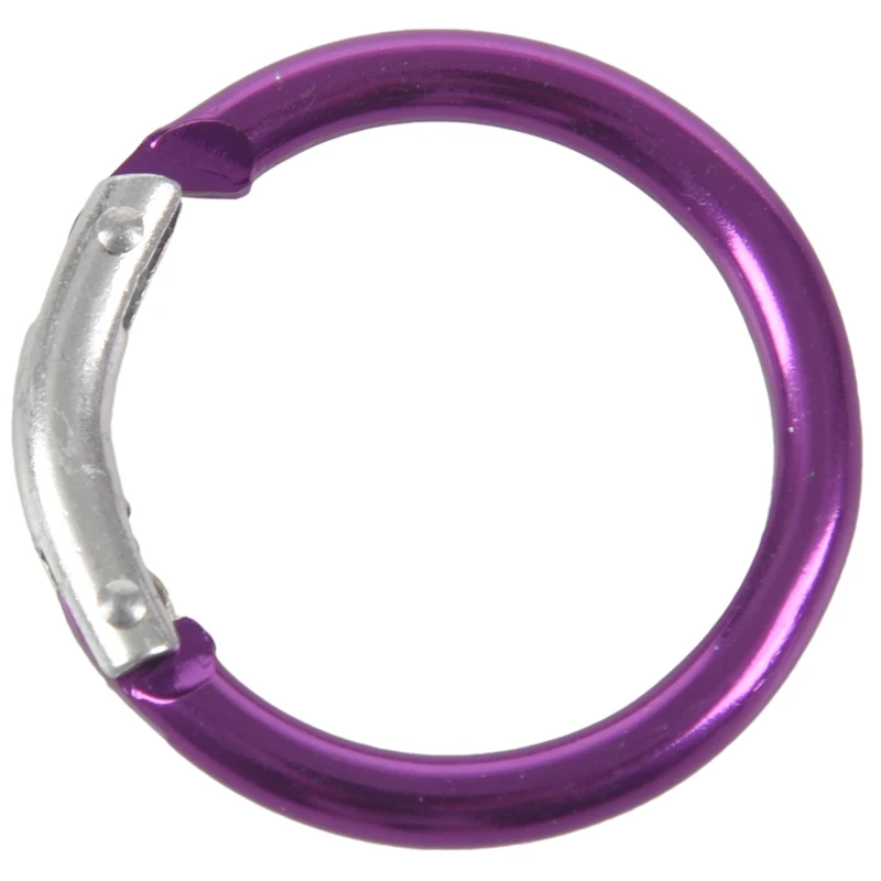 Фиолетовый круглый брелок с карабином диаметром 5 см|Уличные инструменты| |