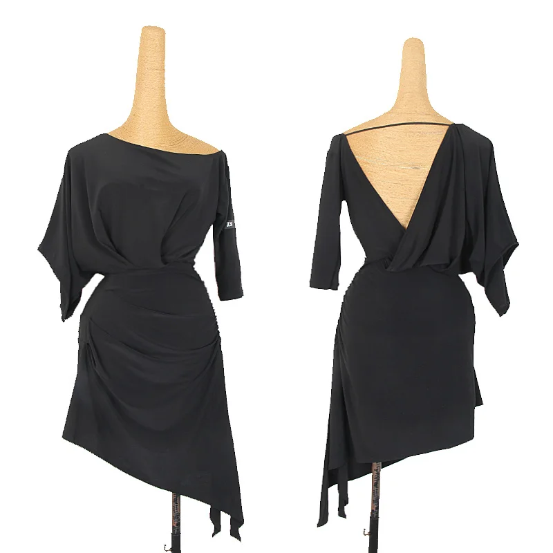 Платье для латиноамериканских танцев DNV13596 соблазнительная одежда с лямкой на