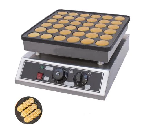 36 holes electric 220v mini pancakes poffertjes grill machine dutch waffle maker baker non stick iron pan free global shipping