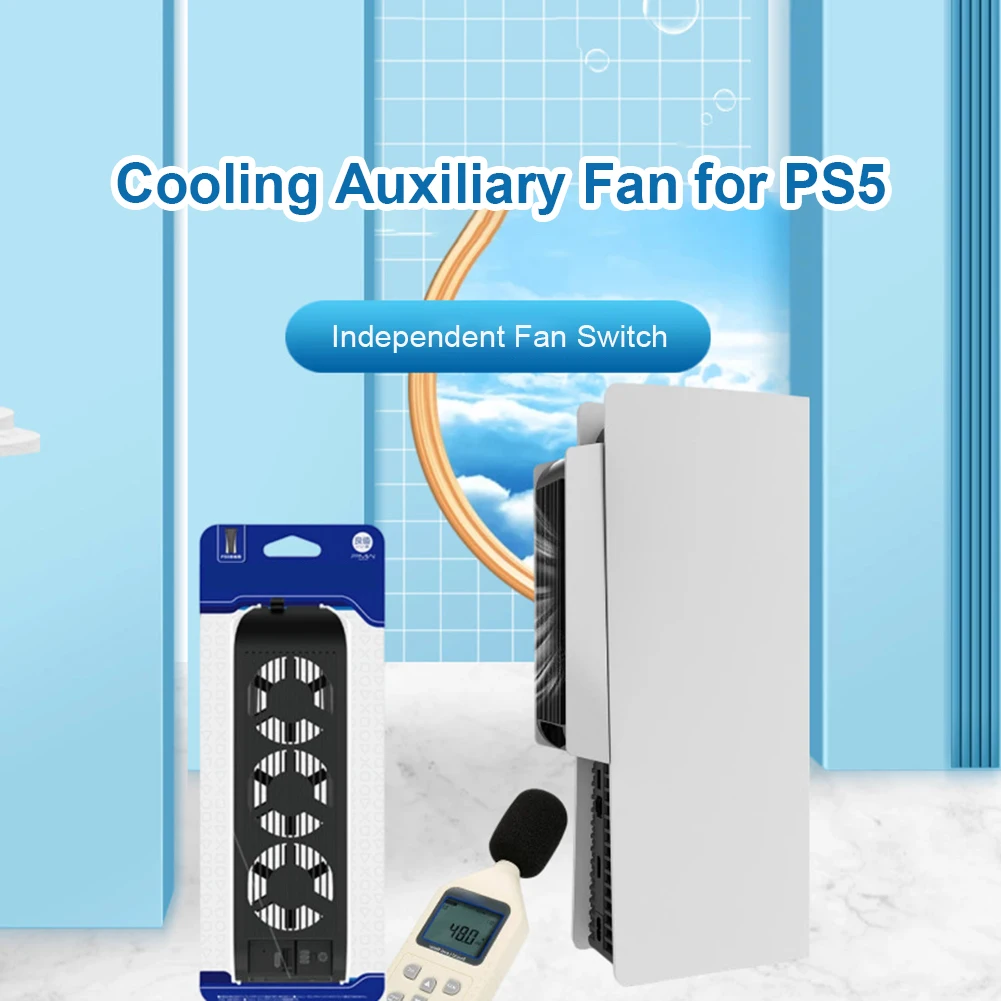 

New Vertical Stand USB with 3 Cooling Fan Cooler for PS 5 PS5 Console Host Radiator Heat Dissipation Game Accessories