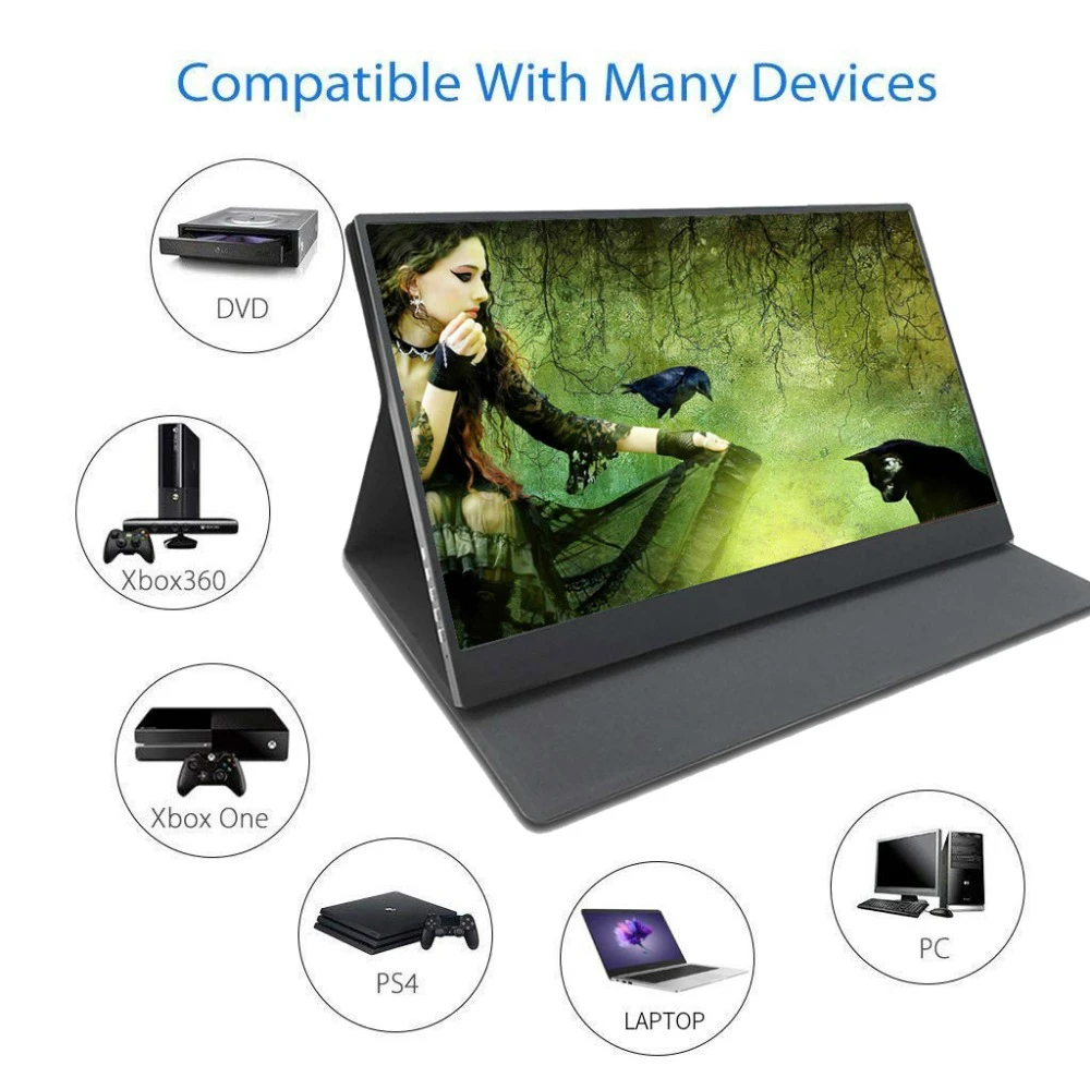 13," 1920x1080 ips подсветка" FHD "экран CNC алюминиевый тип оболочки-C(USB-C) игровой портативный монитор мини HDMI DC порт для PS4 xbox