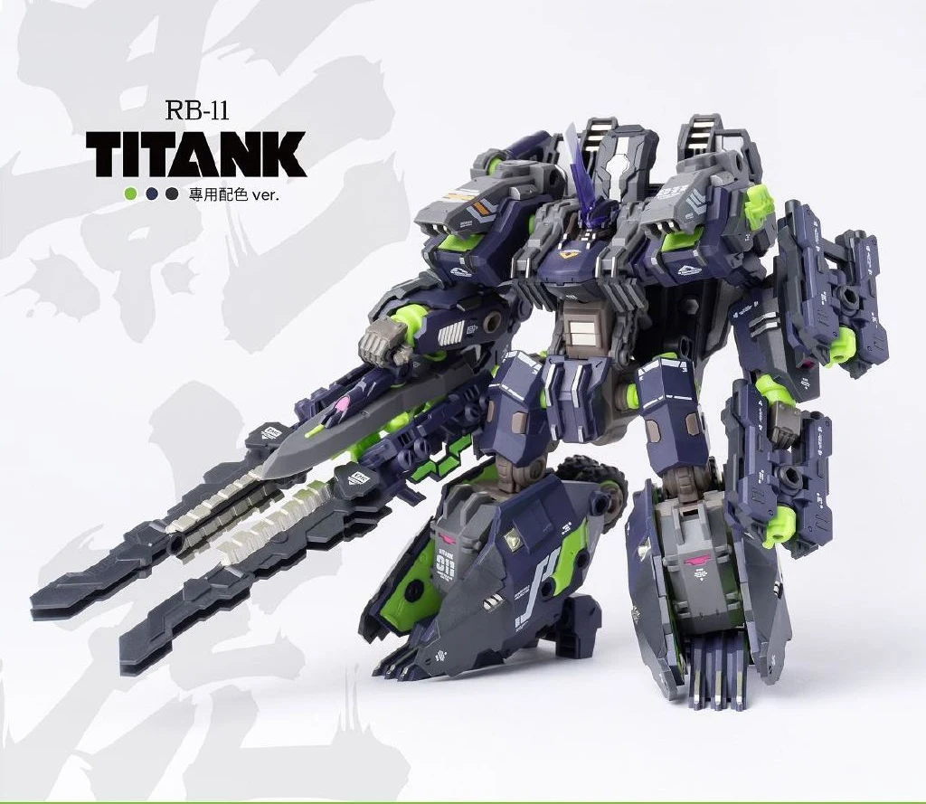 

TITANK Transformation ROBOT BUILD RB-11 RB11 Robot Action Figure Model Toys