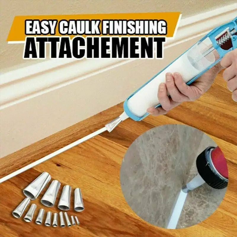 

14pcs/Set Sealing Nozzle Stainless Steel Caulking Rust-resistant Kitchen