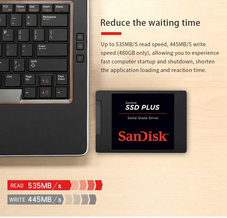 sandisk Plus SSD 120 ГБ 240 ГБ 480 ГБ SATA III 2," ноутбук твердотельный диск SSD Внутренний твердотельный жесткий диск SSD
