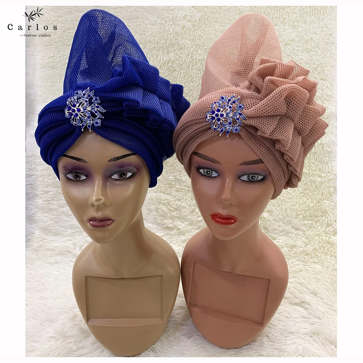 

2022 New Fashion Muslim Female Turban Hat Bonnet Net Hot Rhinestone Solid Indian Beanie Hair Bonnet Cap For Women