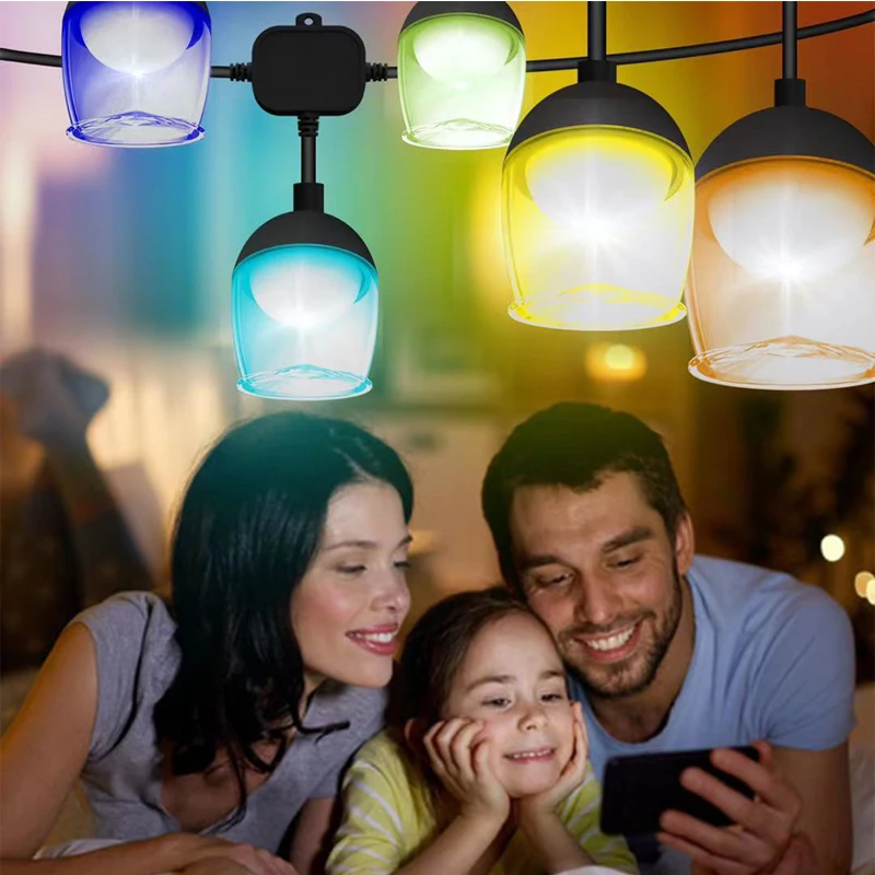 

Christmas decoration lighting RGB waterproof LED string lights AC110V-220V outdoor garden lights bulbs