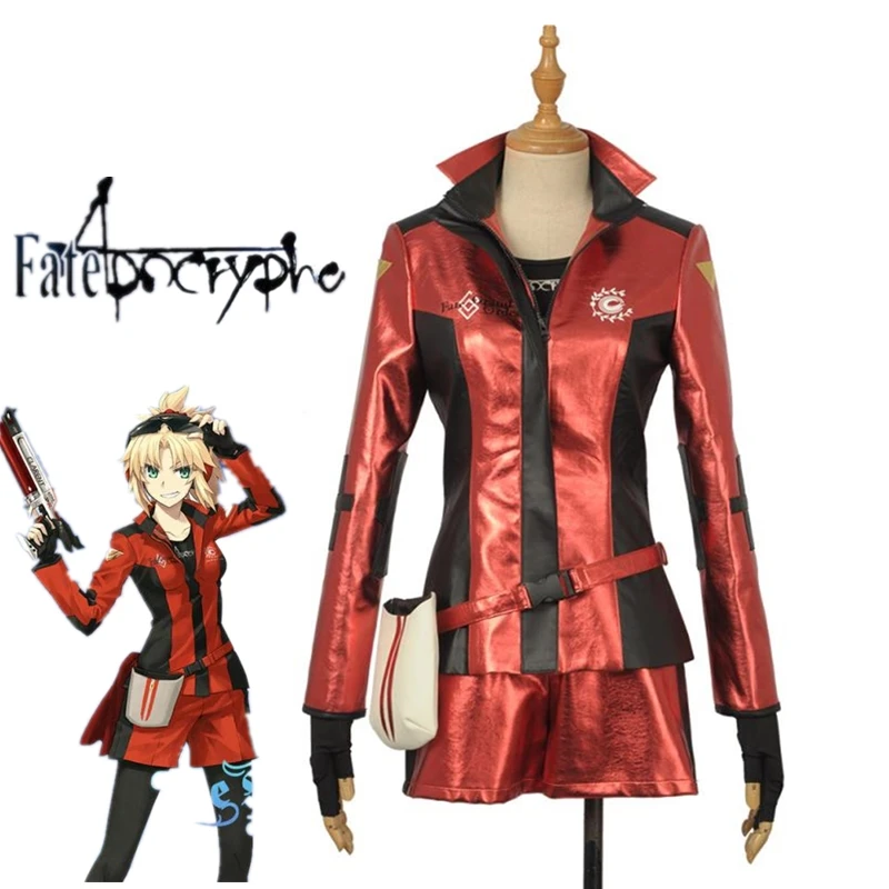

Anime Fate Grand Order Joan of Arc Mordred Cosplay Costume Fourth Anniversary Racing Suit Uniform Carnival Halloween Suits