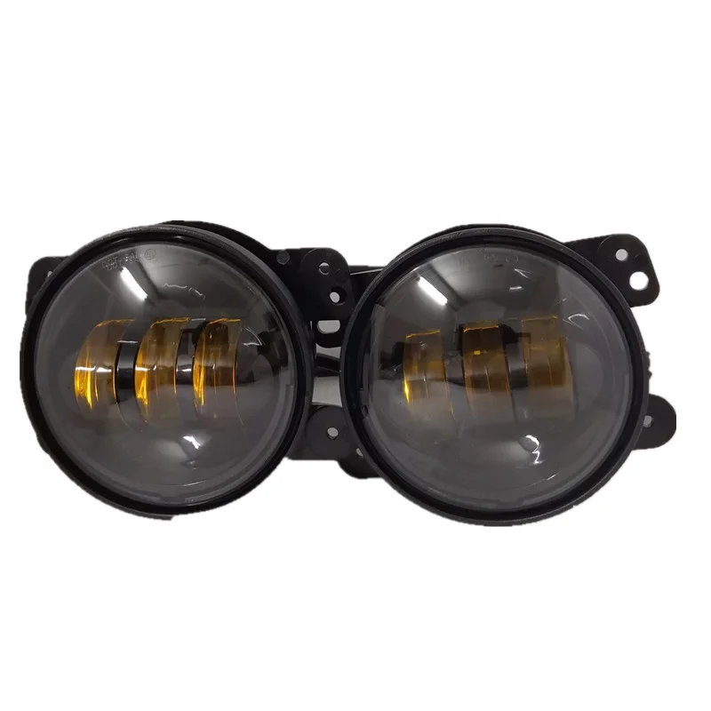 Для Jeep Wrangler Dodge Chrysler Cherokee, 2 шт., 4 дюйма, 30 Вт, круглый светодиодный противотуманные фары, светодиодный фонарь для вождения с поворотным сигналом и DRL