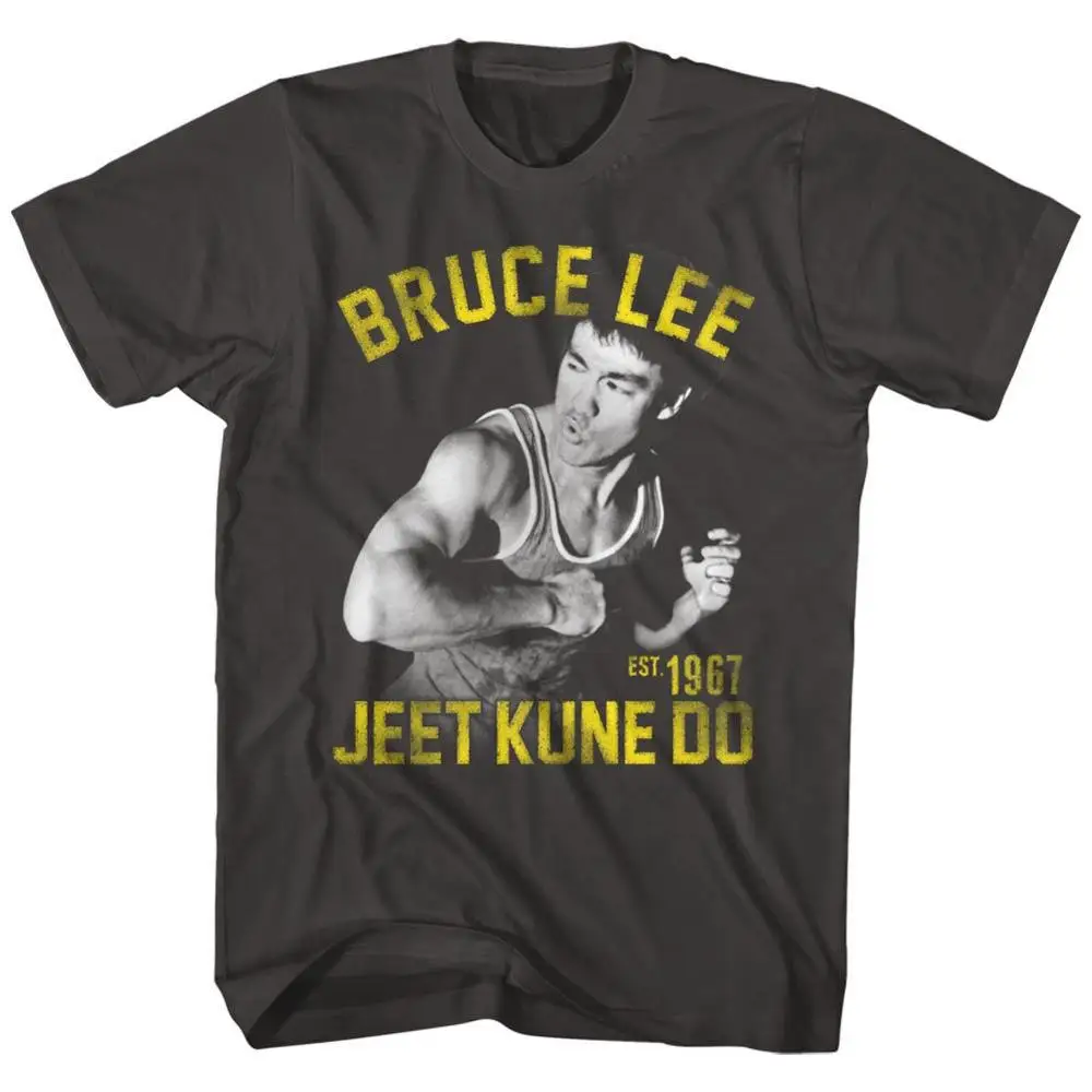 

2019 Hot sale Fashion Bruce Lee Mens New T-Shirt Action Bruce in 100% Smoke Cotton in Sizes SM - 2XL Tee shirt