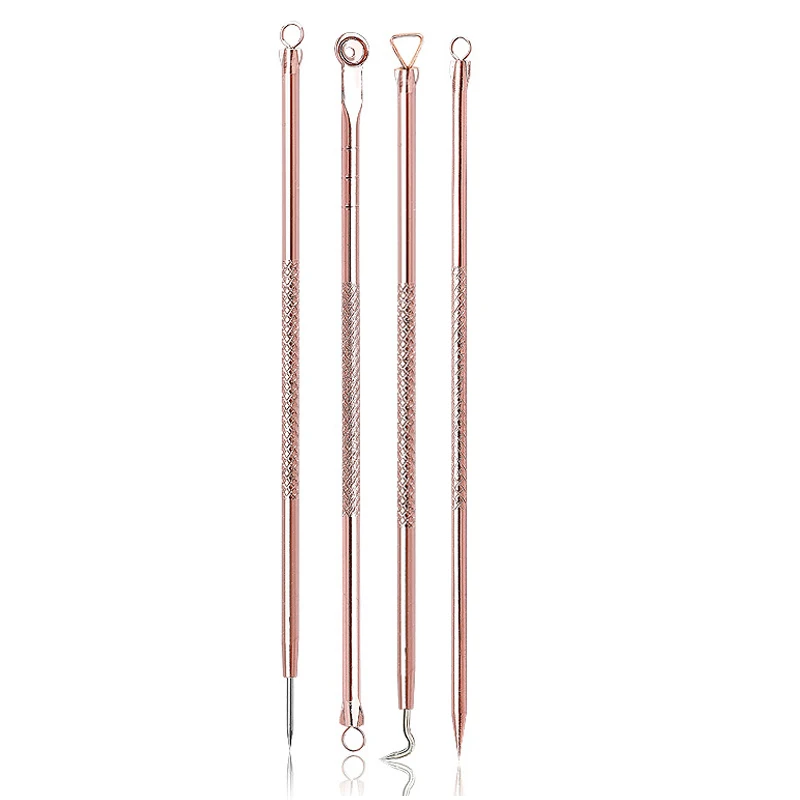 4 шт./компл. для удаления угрей акне иглы прыщей инструмент массажер лица уход за