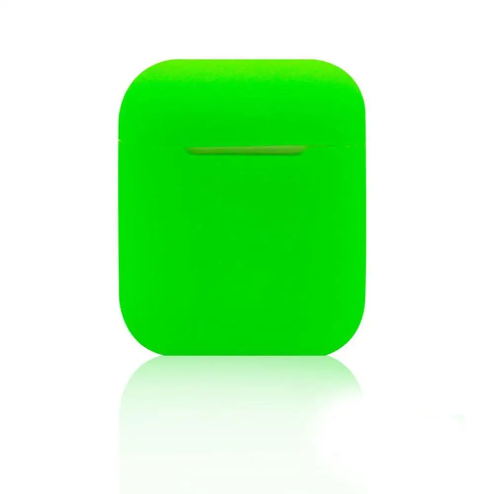 green Чехол для наушников, защитный чехол, цветной чехол для iPhone, беспроводная коробка для наушников, аксессуары - Цвет: green