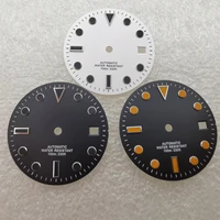 28 5mm water ghost sub dial literally no luminous suitable for seiko nh35 movement 40mm stainless steel watch case