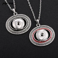papa snap necklace round rhinestone snap button jewelry charms necklace fit 18mm snap pendant 60cm sweater chain