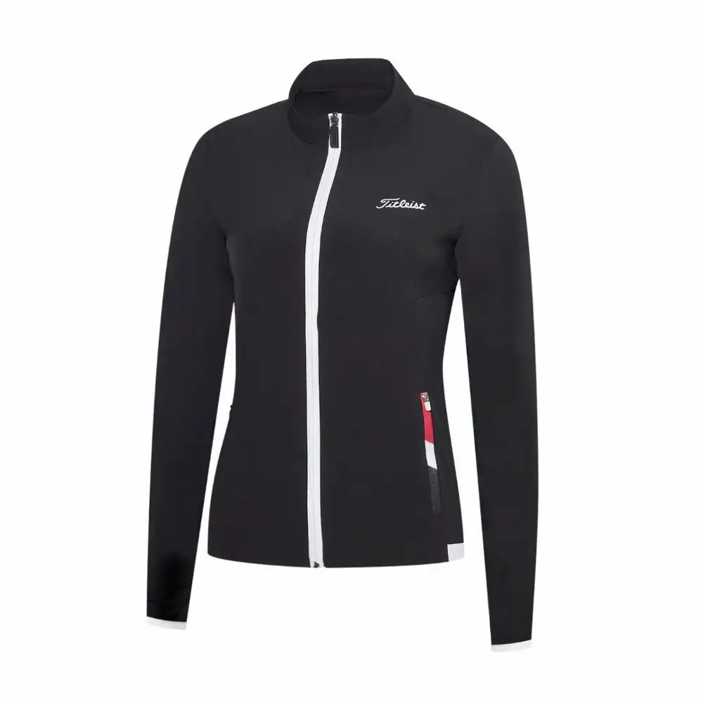 new golf apparel ladies thin windbreaker golf quick-drying breathable casual golf apparel golf apparel - Цвет: Черный