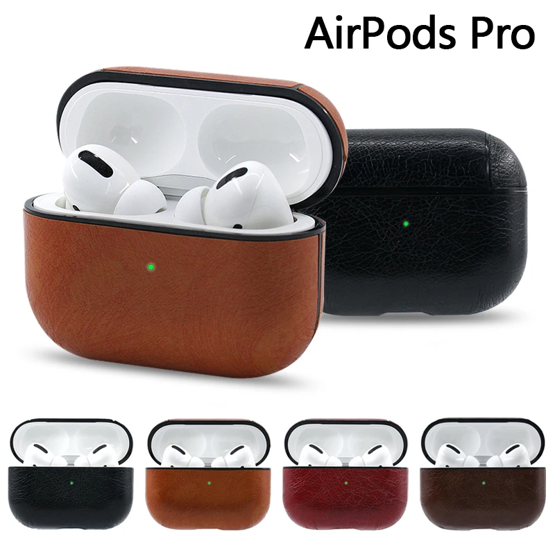 Для Apple AirPods Pro Bluetooth беспроводные наушники Кожаный чехол Чехол для AirPods Pro Funda чехол для зарядки чехол s