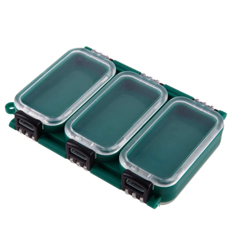 

Fishing Bait Box 6 Compartment Fishing Tackle Box Double Sided Fishing Lure Hook Rig Bait Storage Case for Fishing