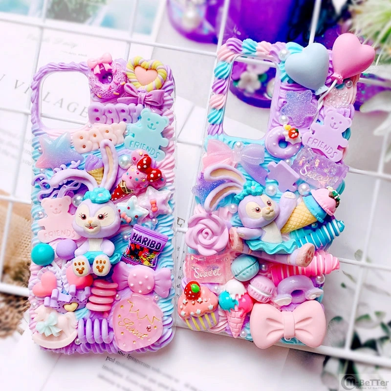 

Personality case For iphone 12 pro max 3D Rabbit phone cover 8 7 6 6s plus cute Stella cream shell colorful 11 XR Xs 12mini baby