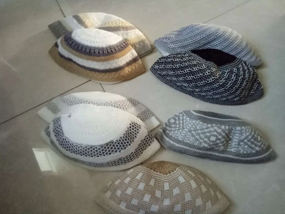 Распродажа Одна сумка 20 шт. трикотажные мусульманские мужские кепки|Мужская Skullies