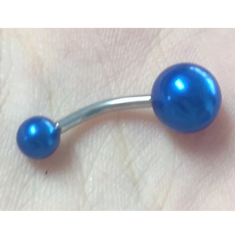 1 шт. жемчуг Сталь кольцо для пирсинга живота пупок сексуальные пирсинг уха пупка