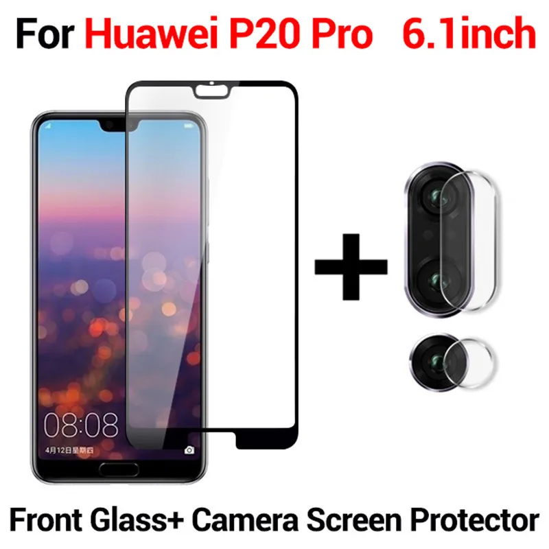 2 in 1 for P20 Pro 2 в 1 закаленное стекло для huawei P30 P30 lite P20 pro стекло Psmart Защитная пленка для объектива Стекло для huawei P20 P30 lite - Цвет: 2 in 1 for P20 Pro