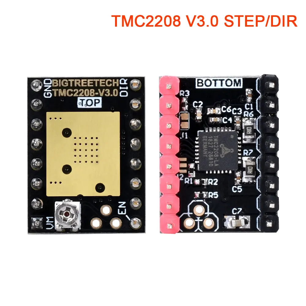 TMC2208 V3.0 STEP BIGTREETECH TMC2209 V1.2 Драйвер шагового двигателя UART StepSticks VS TMC2208 TMC2130 для SKR V1.3 PRO E3 MKS 3d панель принтера - Цвет: TMC2208 V3.0 STEP