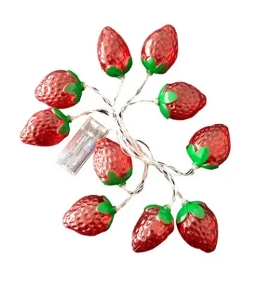 

ztgs 1.5M 10LEDs 3M 20LEDs LED Strawberry Fruit Christmas Fairy String Lights Battery Powered Garden Wedding Holiday Home