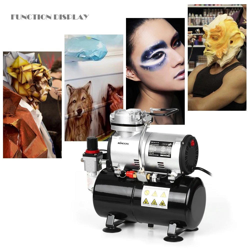 1/6 поршневой Аэрограф компрессор тихий насос высокого давления Татуировка