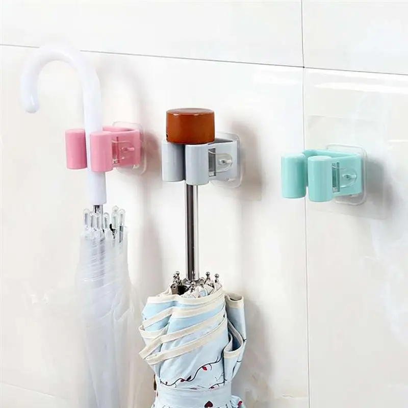 Самоклеящийся держатель для метлы LUOEM крючки вешалка нескользящая настенная