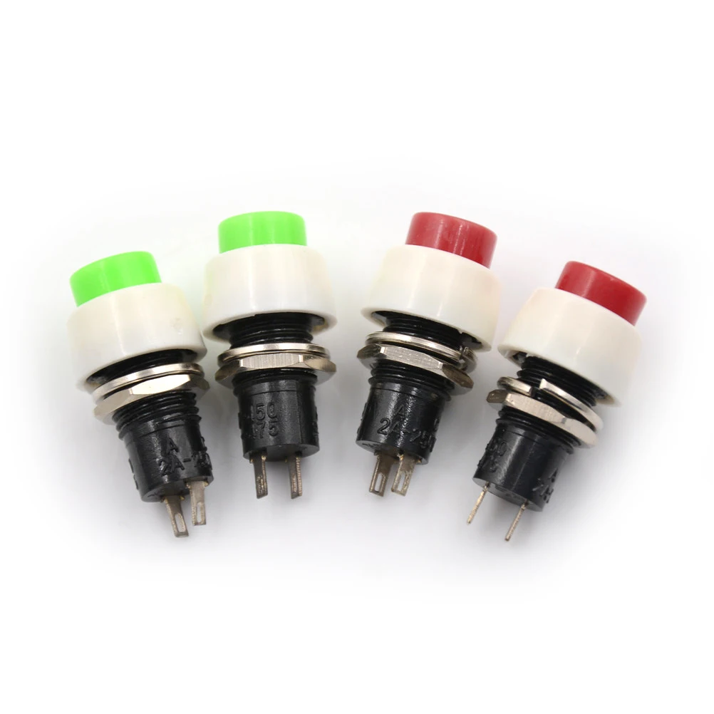 2pcs/lot 2A 250V AC Rocker Switch 2pin Rounded Power Self-locking ON/OFF Push Button 2 Colors | Спорт и развлечения