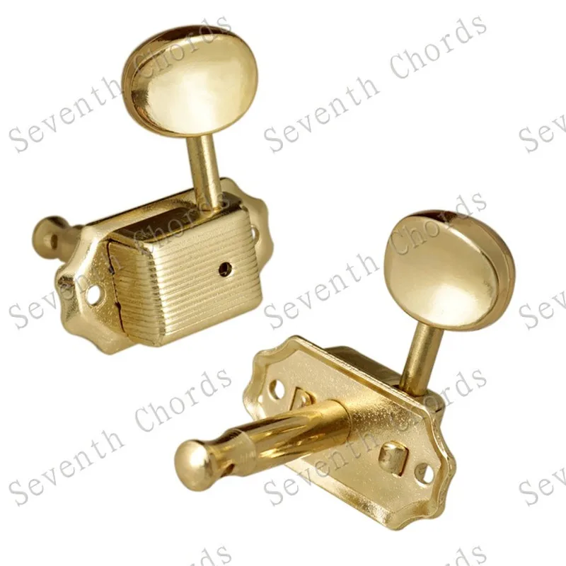 Струны для акустической гитары серебристые черные Золотые кнопки Колки