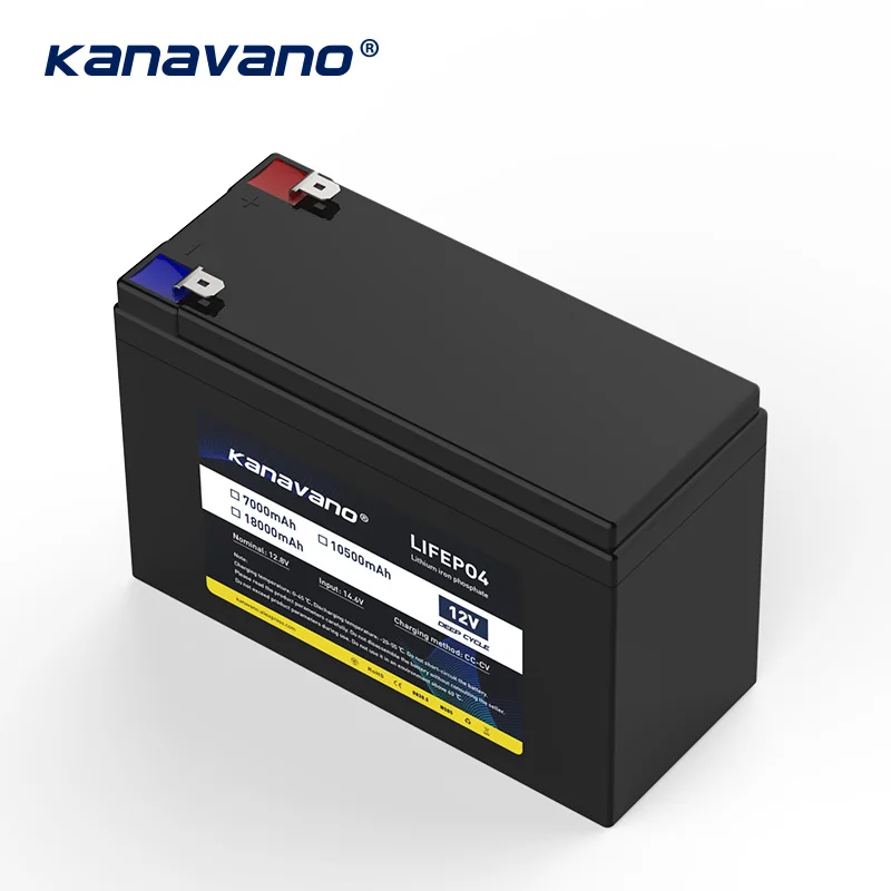 Kanavano 12V 7Ah 10.5Ah 18Ah Lifepo4 аккумулятор с 4S 40A сбалансированная BMS для автомобиля игрушка