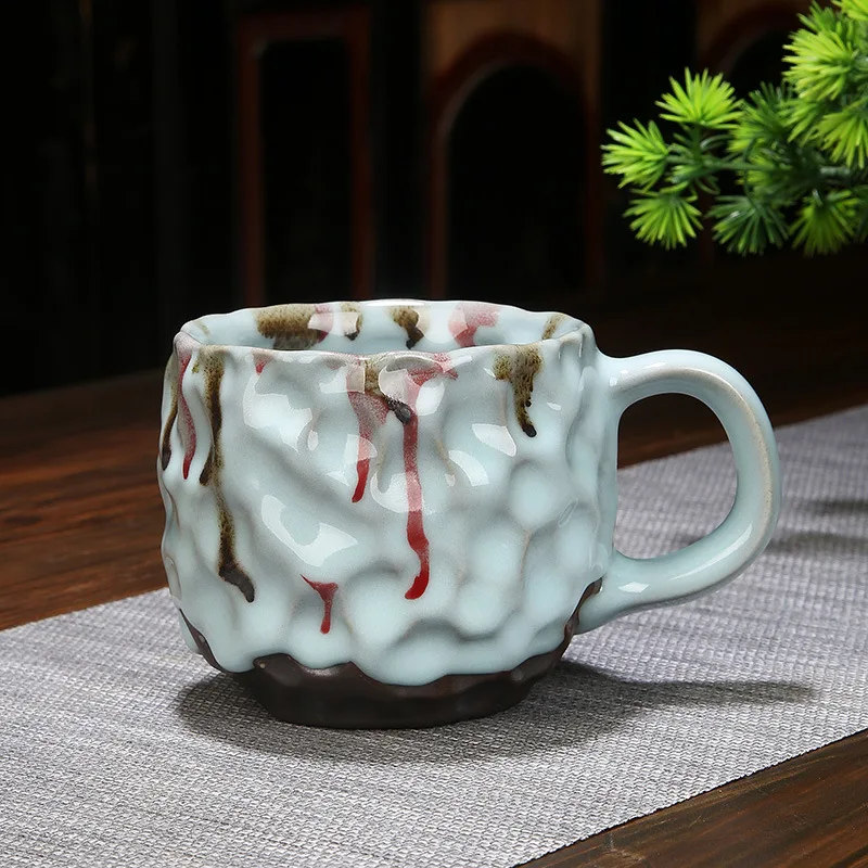 

European Style Simple Fashionable Ceramic Coffee Mugs High-value Personality Creative Gradient Water Cups Christmas Gifts