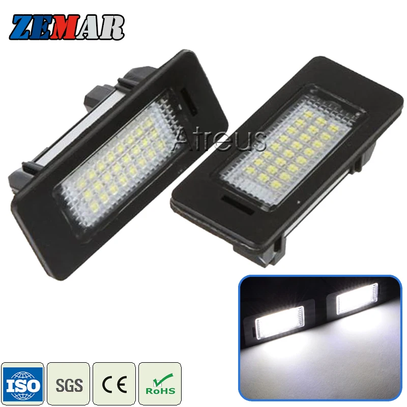 2x автомобиль светодиодный номерные знаки светильник лампа 12v Белый для BMW E90 E92 E93