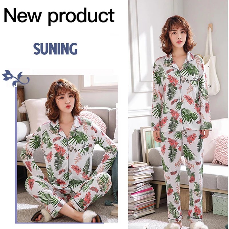 Женские пижамы пижама женская с V образным вырезом кружевная теплая длинным