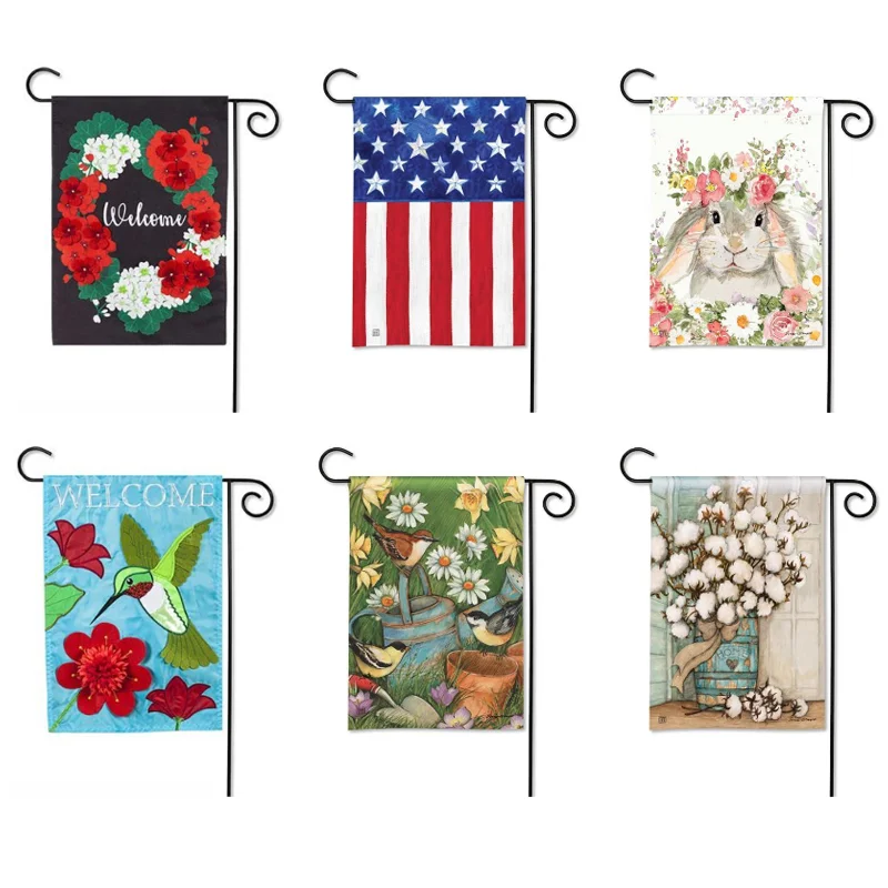 

DD Custom Garden Flags Pole Holder Wholesale Indoor Outdoor Home Decor Burlap Home Decor Lawn Flag Holder Display Stand Banner