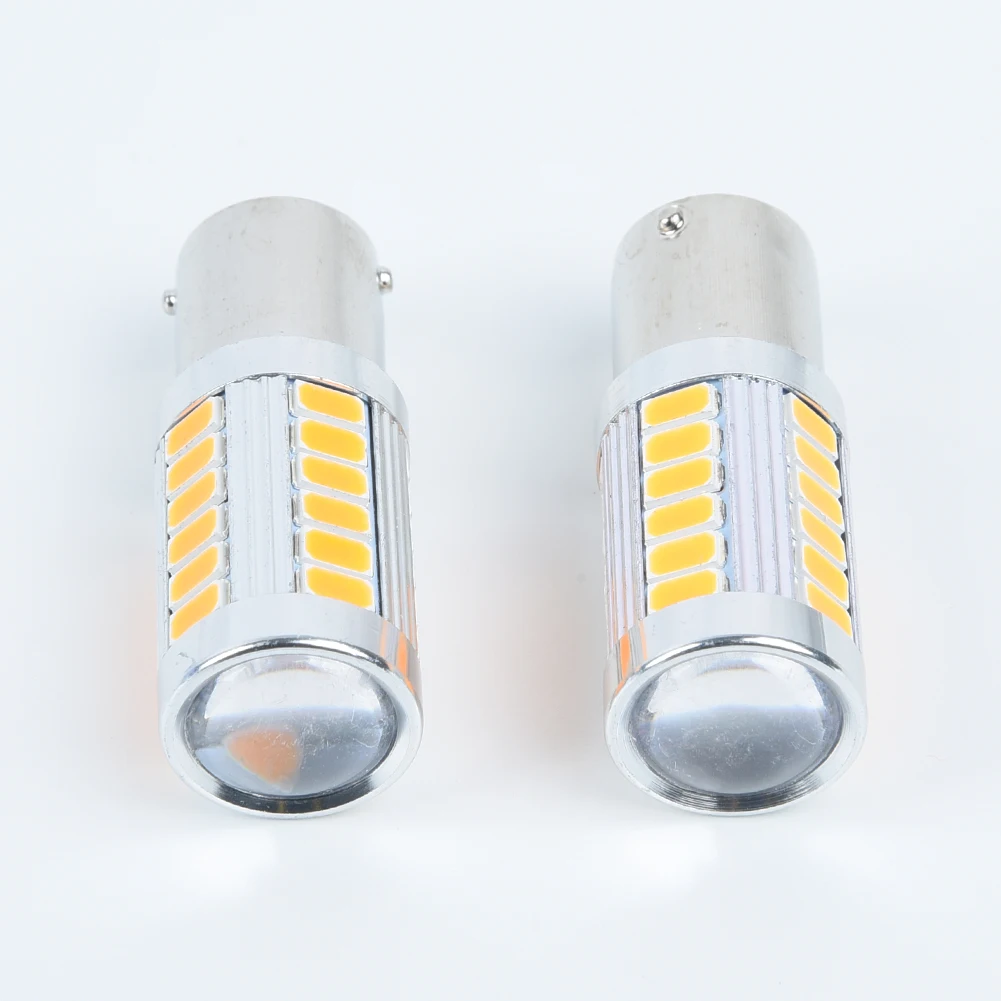 

Lamp Reverse Light Set Replacement 2Pcs Auto 1156 BAU15S PY21W DC 12V 24V