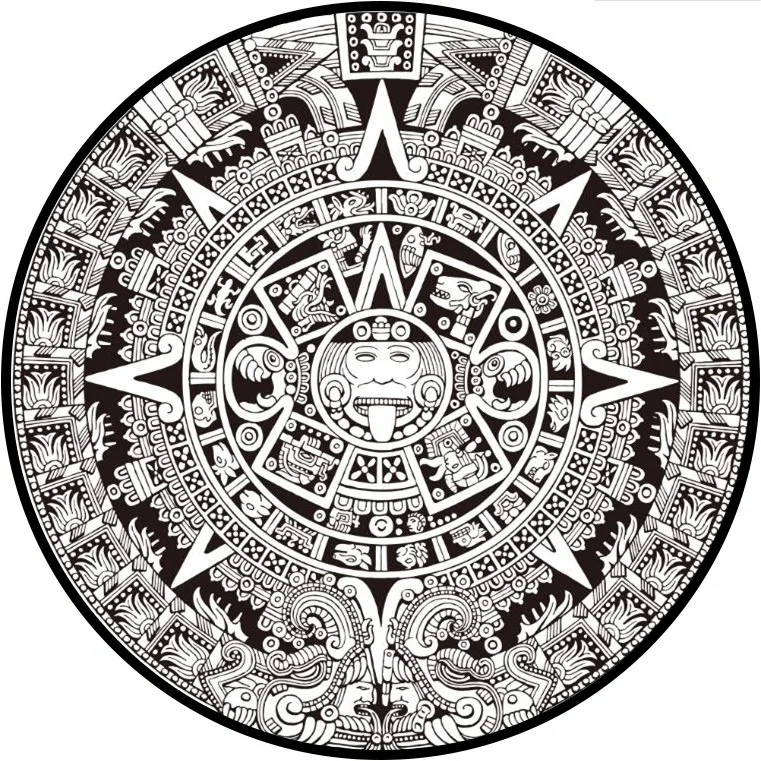 

Ethnic Style European Style Mandala Flower Round Bedroom Living Room Crystal Velvet Carpet Floor Cushion Customization