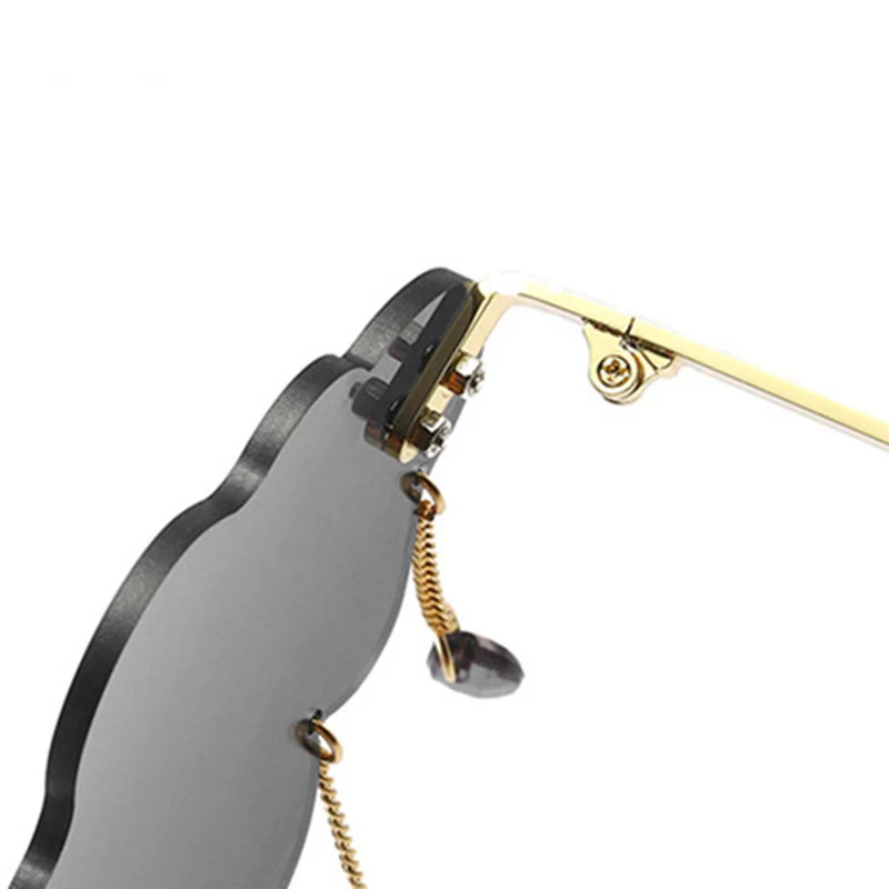 Женские солнцезащитные очки персонализированные Солнцезащитные без оправы для