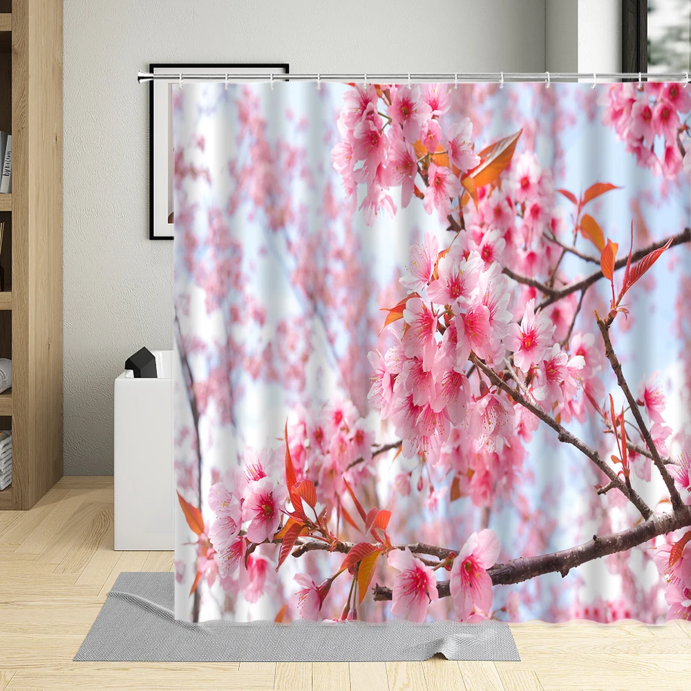 Занавеска для душа с розовыми цветами в форме сердца цветочные лепестки подарок